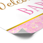 Affiche de bienvenue Baby shower Unicorn (Coin)