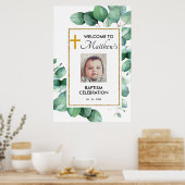 Affiche de bienvenue Baptême de l'Eucalyptus vert (Cuisine)