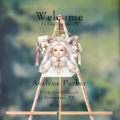 Affiche de bienvenue Baptême de panier d'or pour f (Neutre)