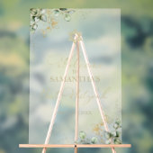 Affiche de bienvenue Bat mitzvah acrylique | Eucal (Neutre)