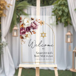 Affiche de bienvenue Bat mitzvah d'automne en Bour<br><div class="desc">Découvrez la beauté de la Bourgogne Automne Automne Bat mitzvah Floral Affiche de bienvenue! Ces serviettes étonnantes sont le moyen parfait pour apporter une touche de saison dans votre célébration. Avec leurs magnifiques motifs floraux d'automne et leur riche teinte bordeaux,  ils élèveront votre événement à de nouveaux sommets.</div>