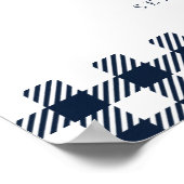 Affiche de bienvenue BBQ Baby shower Rustique Plai (Coin)