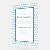 Affiche de bienvenue bébé garçon (Angle)