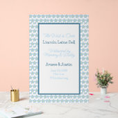 Affiche de bienvenue bébé garçon (Mariage)