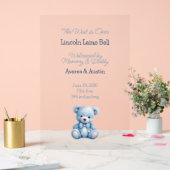 Affiche de bienvenue bébé garçon (Mariage)