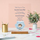 Affiche de bienvenue bébé garçon (Mariage)