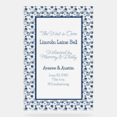 Affiche de bienvenue bébé garçon (Recto)