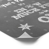 Affiche de bienvenue Blue snowflakes Neige beaucou (Coin)