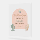 Affiche de bienvenue Boho Blush Rose Boho Boho Boh (Angle)