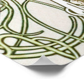 Affiche de bienvenue Calla Lily Vintage Art nouvea (Coin)