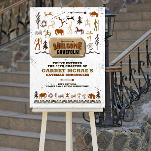 Affiche de bienvenue Caveman Chronicles