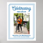 Affiche de bienvenue Célébration de la vie Obsèque (Devant)