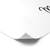 Affiche de bienvenue Champagne pour l'anniversaire (Coin)