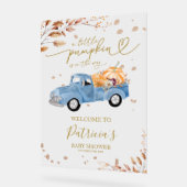 Affiche de bienvenue citrouille Baby shower d'auto (Angle)