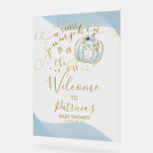 Affiche de bienvenue citrouille Baby shower d'auto (Angle)