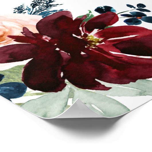 Affiche de bienvenue Citrouille blanc (Coin)