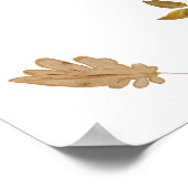 Affiche de bienvenue citrouille Fleur sauvage Boho (Coin)