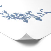 Affiche de bienvenue classique Fête des mariées bl (Coin)