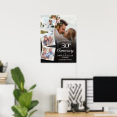 Affiche de bienvenue Collage photo du 30e annivers (Bureau à domicile)