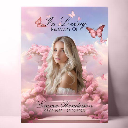 Affiche de bienvenue commémorative de l'escalier p