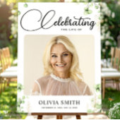 Affiche de bienvenue commémorative des funérailles