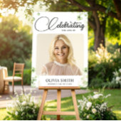 Affiche de bienvenue commémorative des funérailles