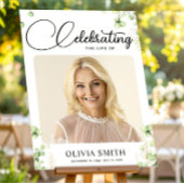 Affiche de bienvenue commémorative des funérailles