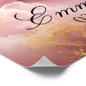 Affiche de bienvenue commémorative des nuages céle (Coin)