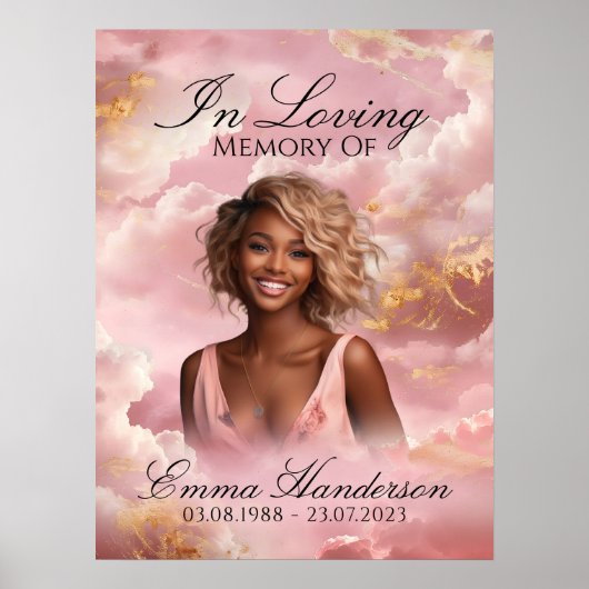 Affiche de bienvenue commémorative des nuages céle (Devant)