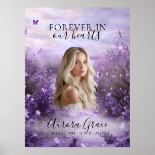 Affiche de bienvenue commémorative Lavender Field