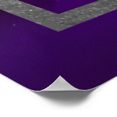 Affiche de bienvenue Cosmic Purple Turquoise Sun M (Coin)