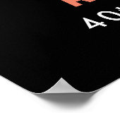 Affiche de bienvenue crâne d'anniversaire d'Hallow (Coin)