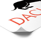 Affiche de bienvenue Dachshund (Coin)