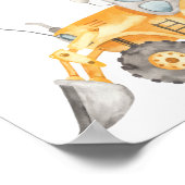 Affiche de bienvenue d'anniversaire de constructio (Coin)