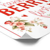 Affiche de bienvenue d'anniversaire de fraise Firs (Coin)