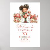 Affiche de bienvenue d'anniversaire de la délicieu (Devant)