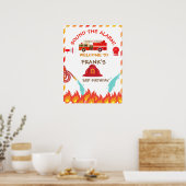 Affiche de bienvenue d'anniversaire de la fête d'a (Cuisine)