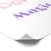 Affiche de bienvenue d'anniversaire de la licorne (Coin)