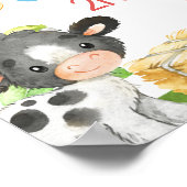 Affiche de bienvenue d'anniversaire de l'animal de (Coin)