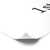 Affiche de bienvenue d'anniversaire de lapin sucré (Coin)