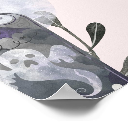 Affiche de bienvenue d'anniversaire d'Halloween (Coin)