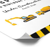 Affiche de bienvenue d'anniversaire du camion de p (Coin)