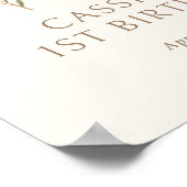 Affiche de bienvenue d'anniversaire du Fleur sauva (Coin)