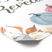 Affiche de bienvenue d'automne Citrouille de la ré (Coin)