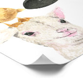 Affiche de bienvenue d'Baby shower d'animal de fer (Coin)