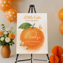 Affiche de bienvenue de Baby shower à thème Little