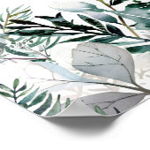 Affiche de bienvenue de Baby shower bébé Père Noël (Coin)