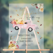 Affiche de bienvenue de Baby shower Citrouille acr (Neutre)