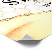 Affiche de bienvenue de Baby shower d'abeilles vin (Coin)