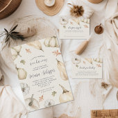 Affiche de bienvenue de Baby shower d'automne des